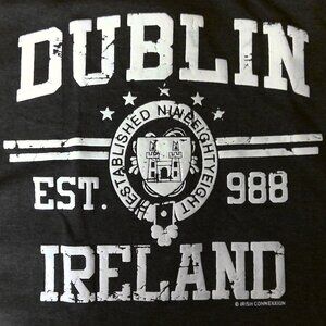Irish Connexxion Dublin Ireland Top Tee Shirt Black Authentic  EUC!  Sz XS